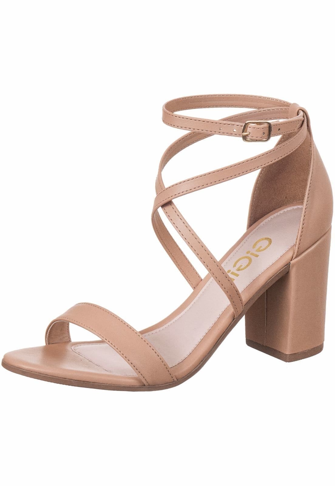 Sandália GiGiL Salto Alto Casual Clássica Social