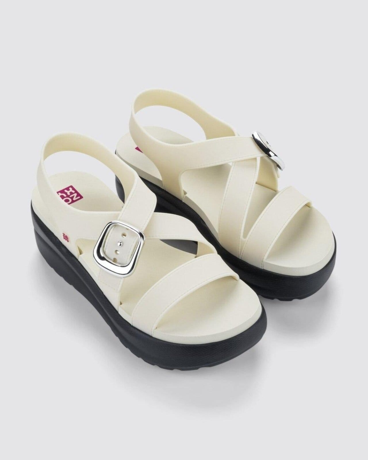 Vista 2 Sandália Feminina Adulta Zaxy Flow Up Off-white Zaxy off-white white