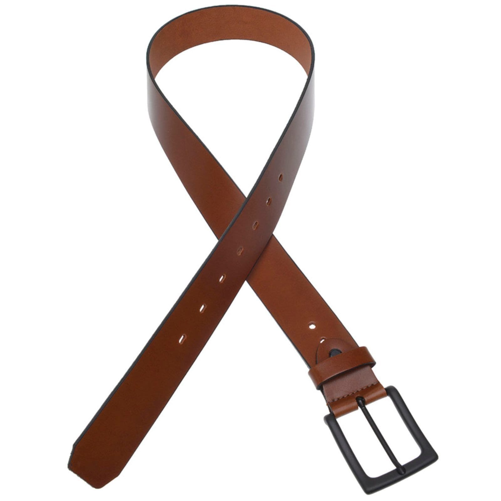 Vista 2 Cinto Masculino em couro soleta SL-18 cor conhaque USEPELLE marrom