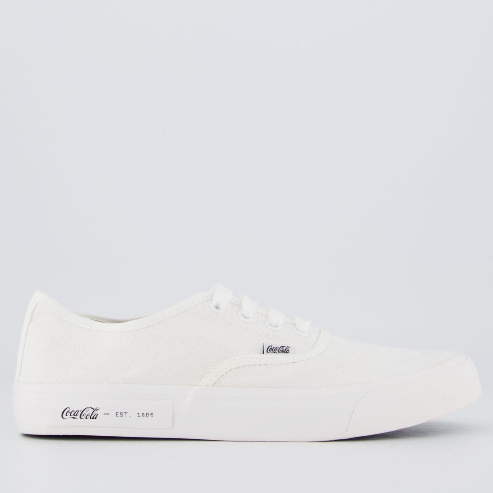 Vista principal Tênis Coca Cola Kick Summer Feminino Coca-Cola branco