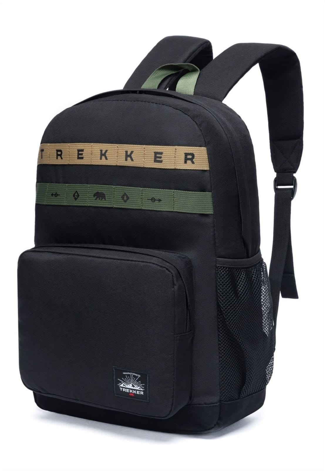 Vista 2 Mochila Casual Trekker Reforçada Espaçosa Escola Faculdade TREKKER preto