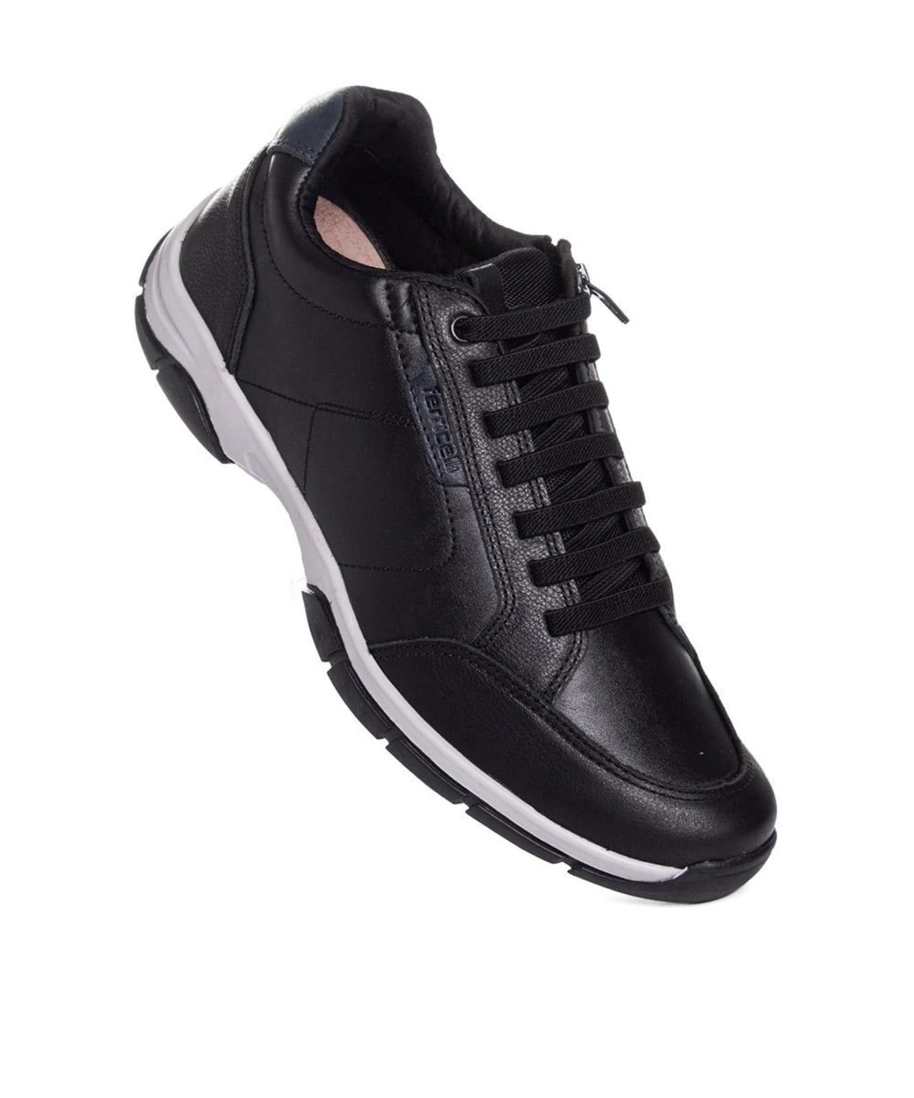 Vista 2 Sapatênis Ferriceli Radption Tam-Especial Couro Preto Ferricelli incolor