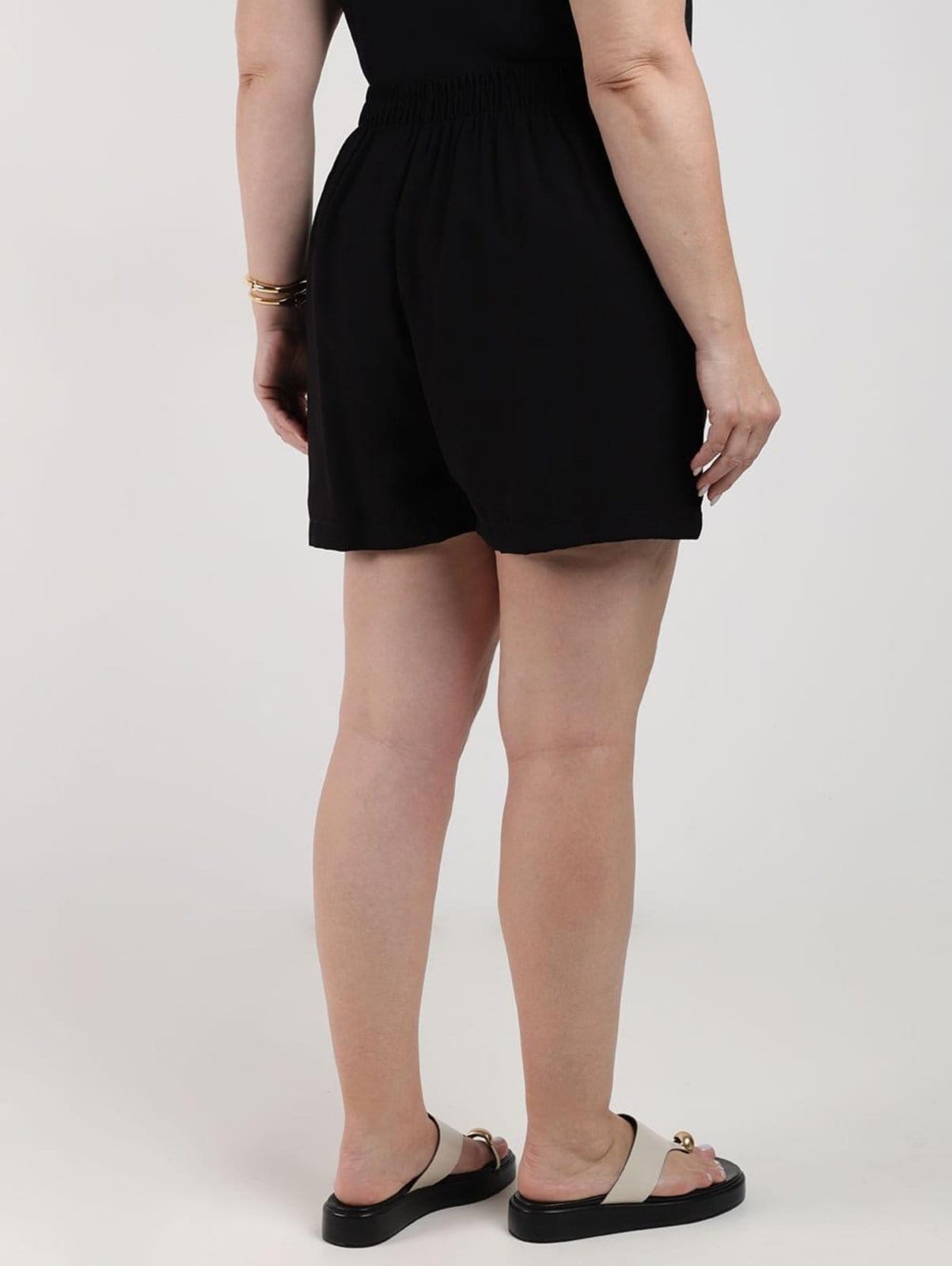 Vista 2 Short Alfaiataria Plus Size Feminino Bright Girl'S preto