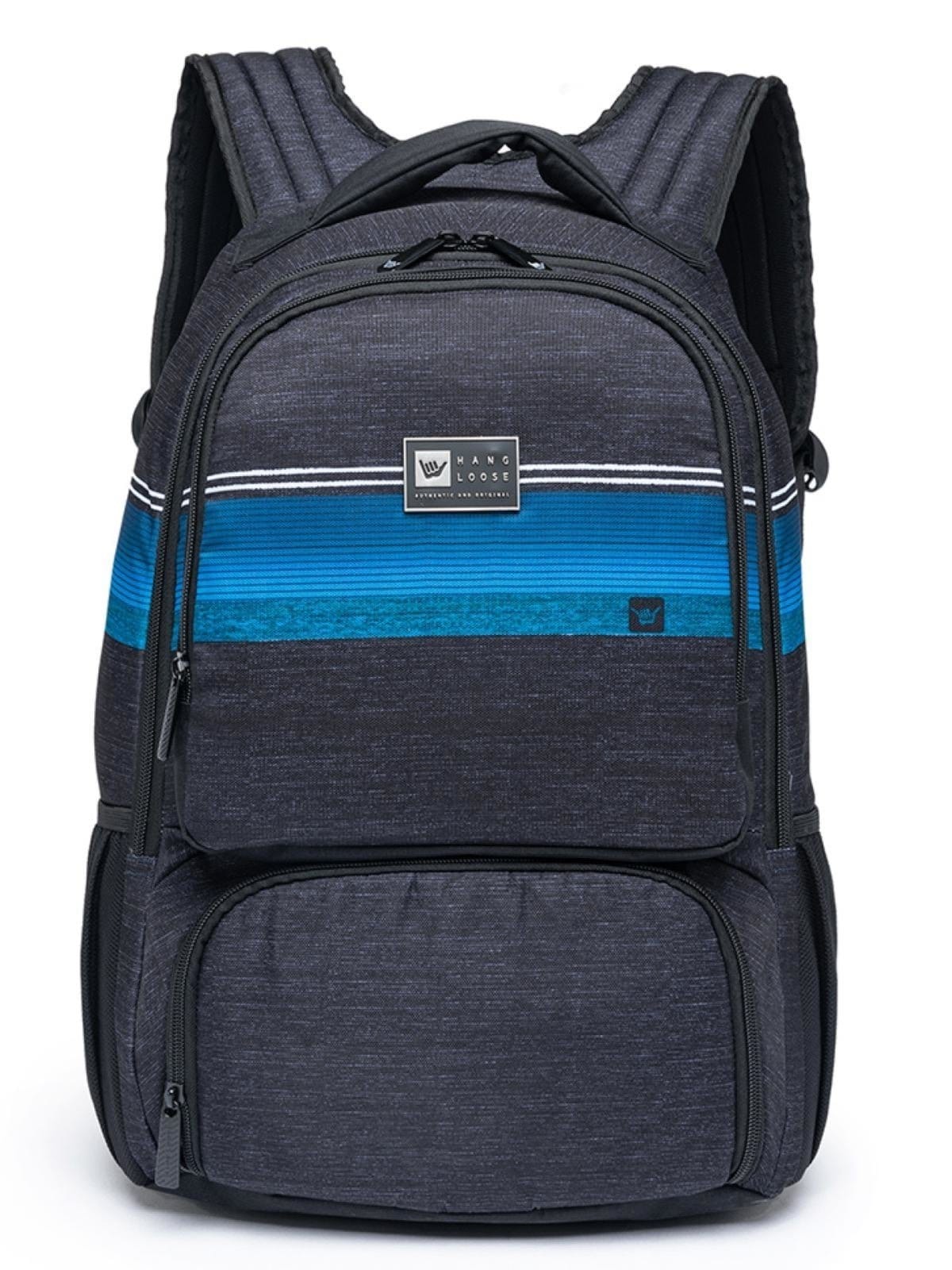 Vista principal Mochila Masculino Escolar Hang Loose Bolso Térmico Resistente Hang Loose preto