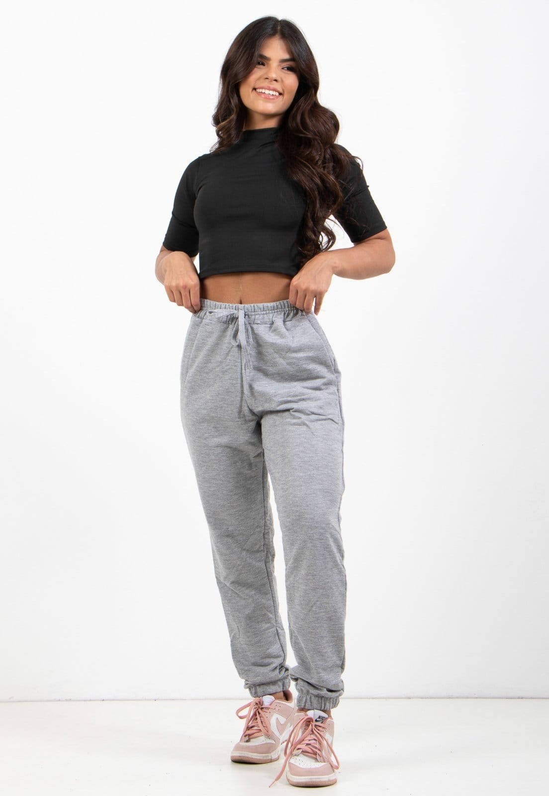 Calça Moletinho Diluxo Feminina Jogger