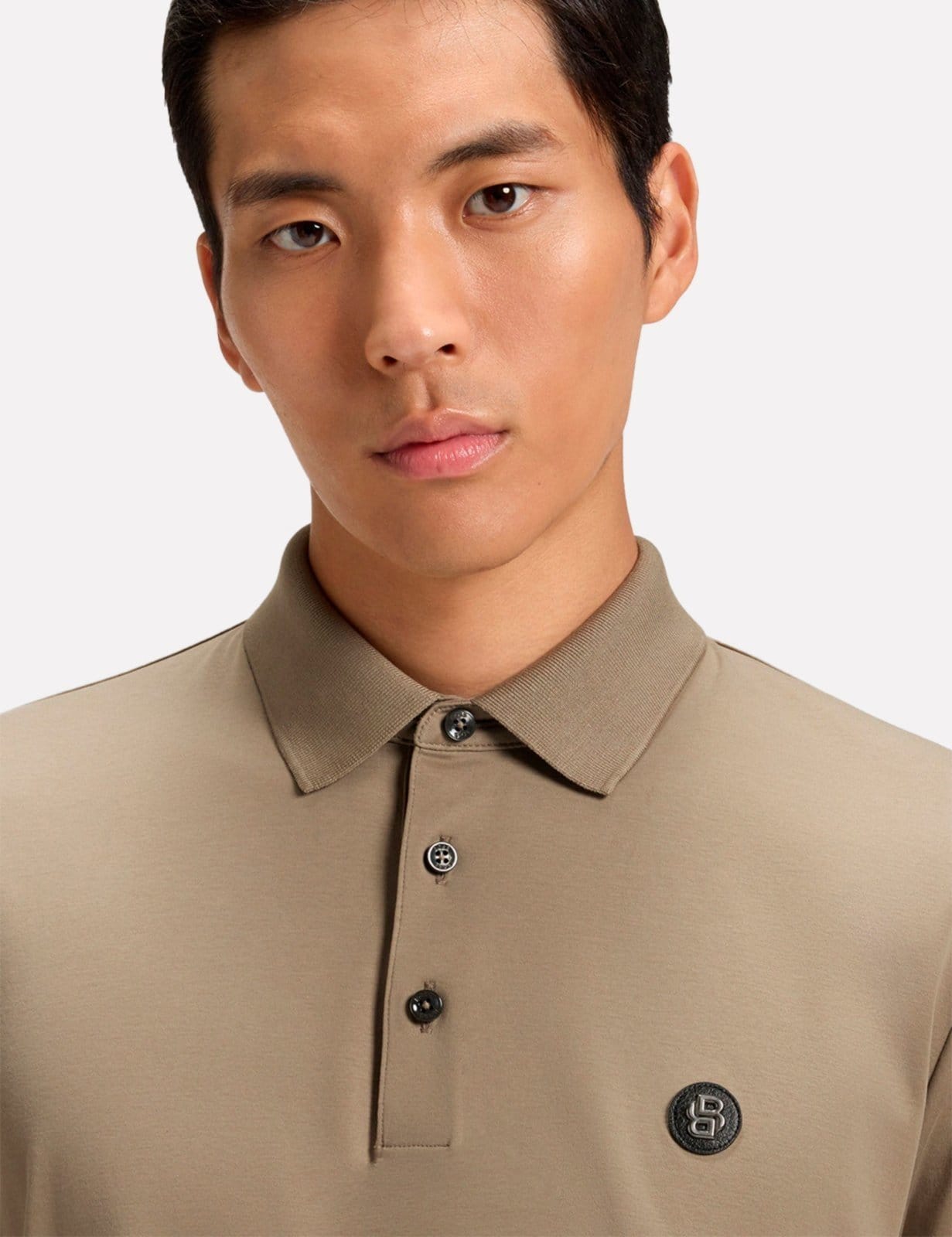 Vista 2 Polo Hugo Boss Masculina Regular C-Parris 01 Hugo Boss cáqui