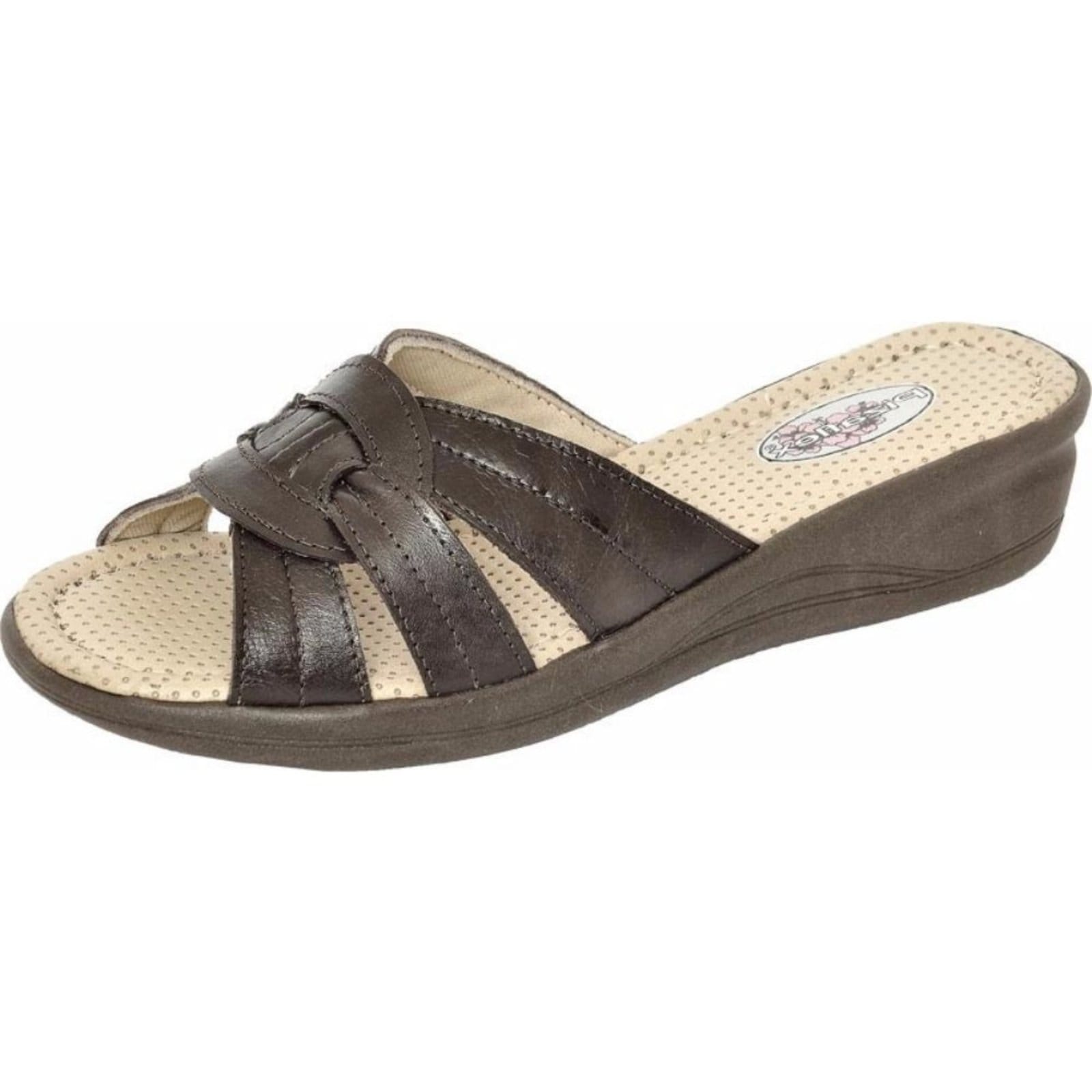 Sandália Tamanco Ortopédico Conforto Couro