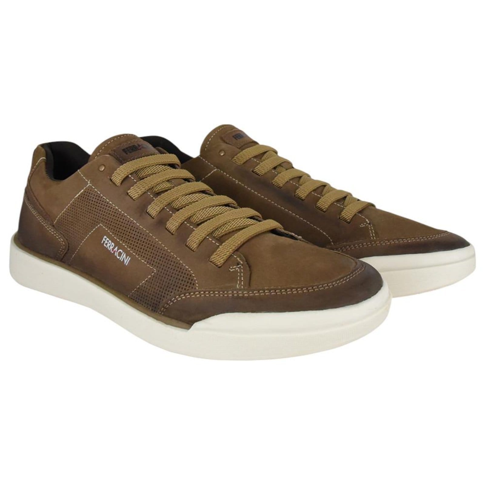 Vista 2 Tênis Sapatênis Ferracini Star Nobuck Couro Areia FERRACINI marrom