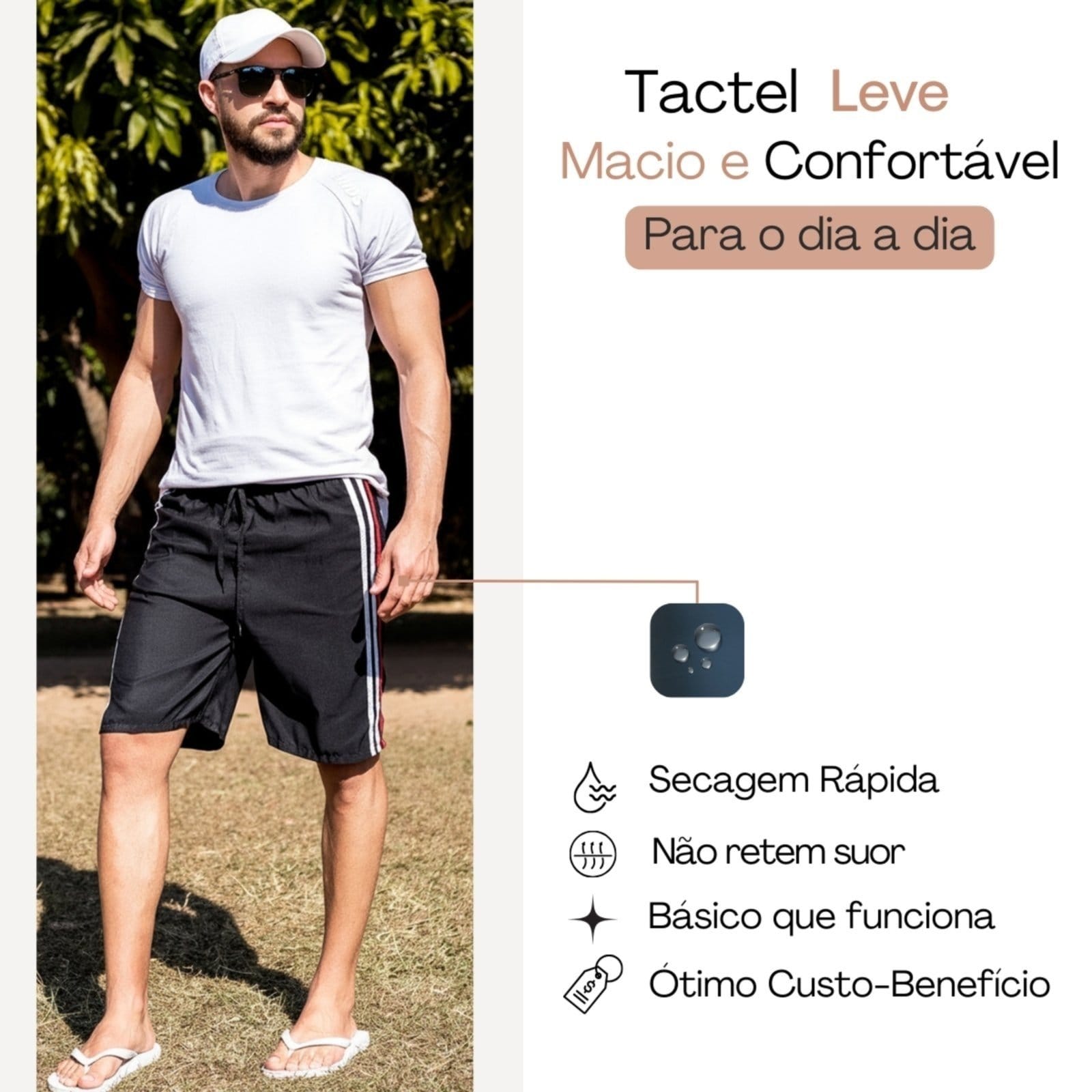 Vista 2 KIT 2 Bermuda Longa Masculino KS Tactel Listra Lateral Academia Esporte Popular Frent's cinza/grafite/preto