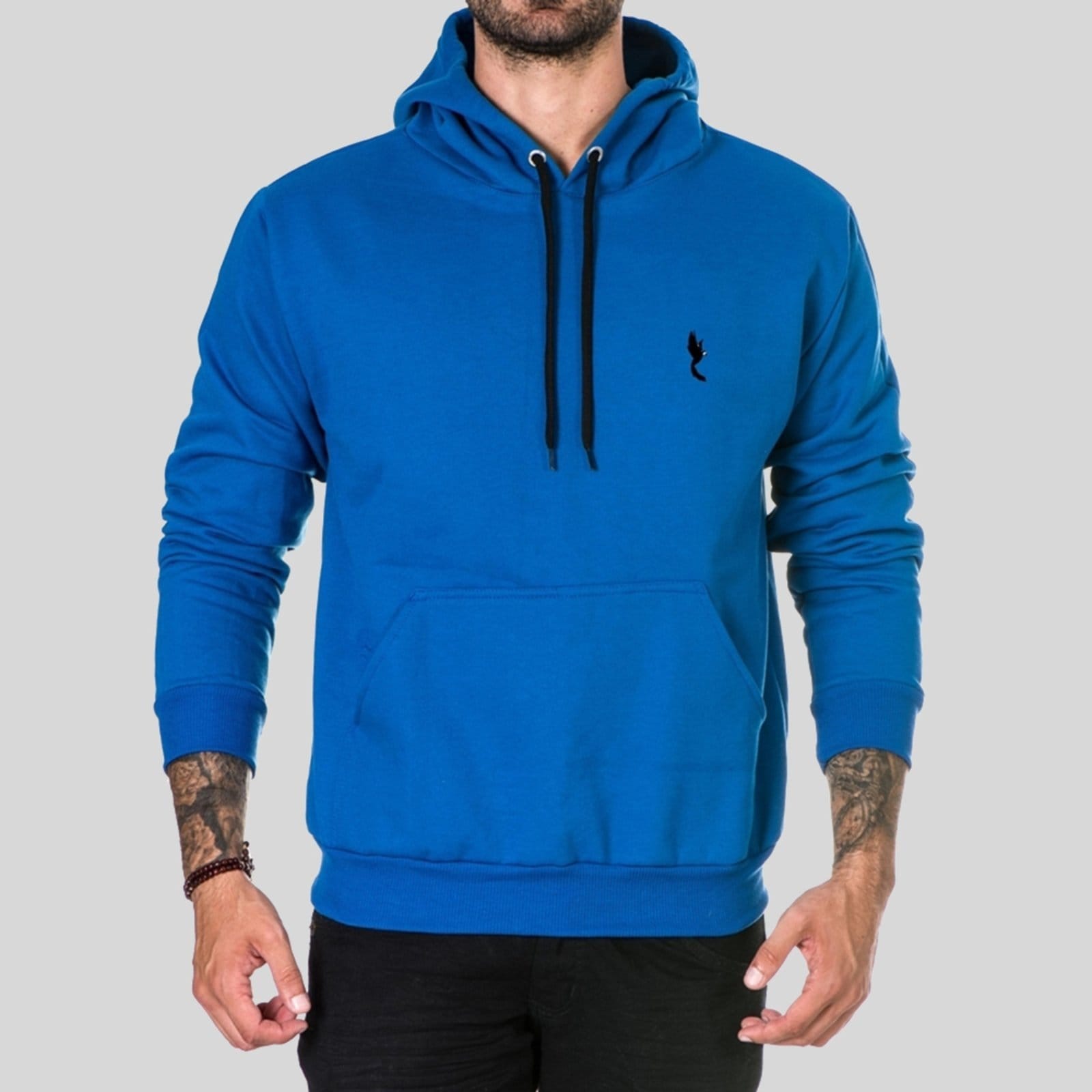 Vista 2 Conjunto Moletom Masculino Polo Blu com Bolso e Capuz Flanelado Azul Royal do P ao Polo Blu azul blu