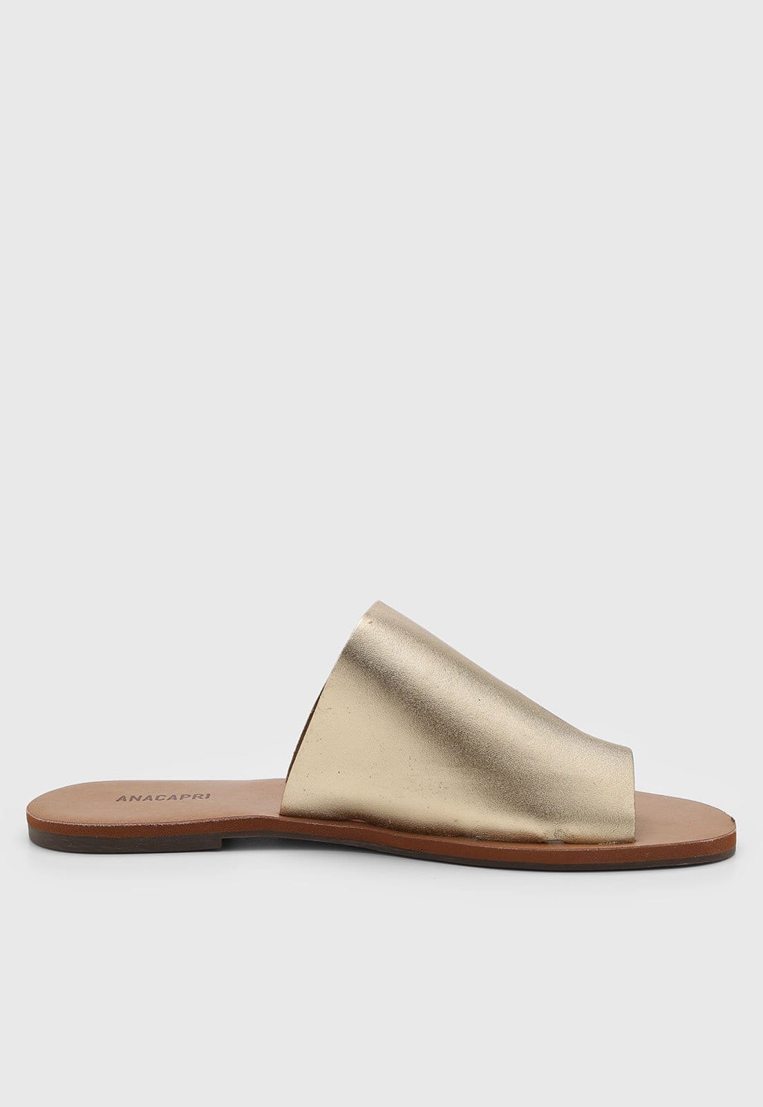 Vista 2 Rasteira Feminina Anacapri Dourada Anacapri dourado