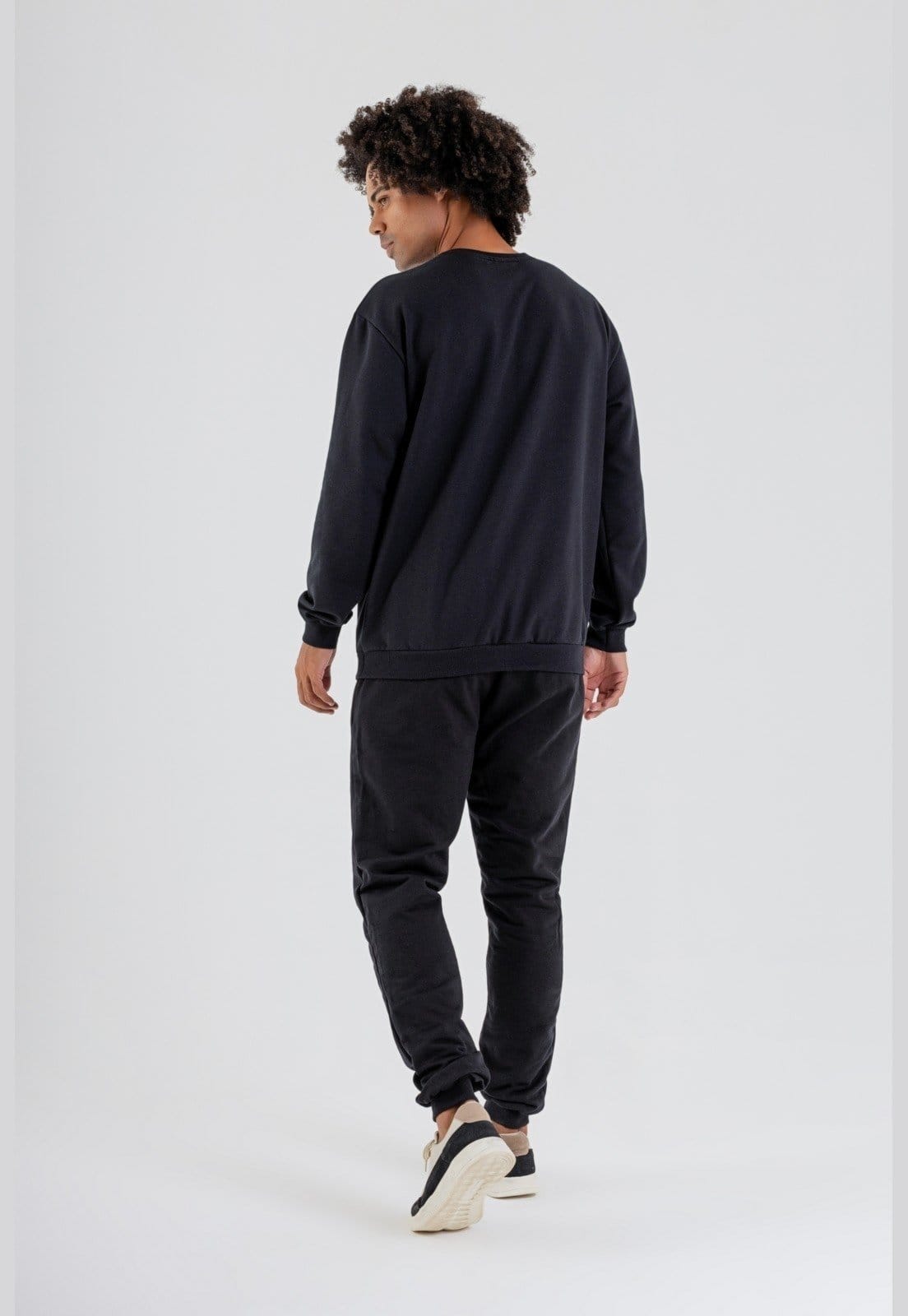 Vista 2 Blusão Básico Masculino em Moletom Just Basic JUST BASIC preto