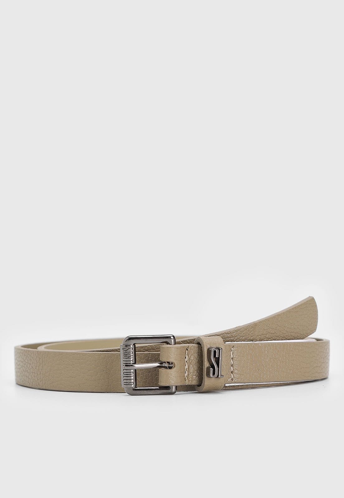 Vista principal Cinto Santa Lolla Logo Santa Lolla bege