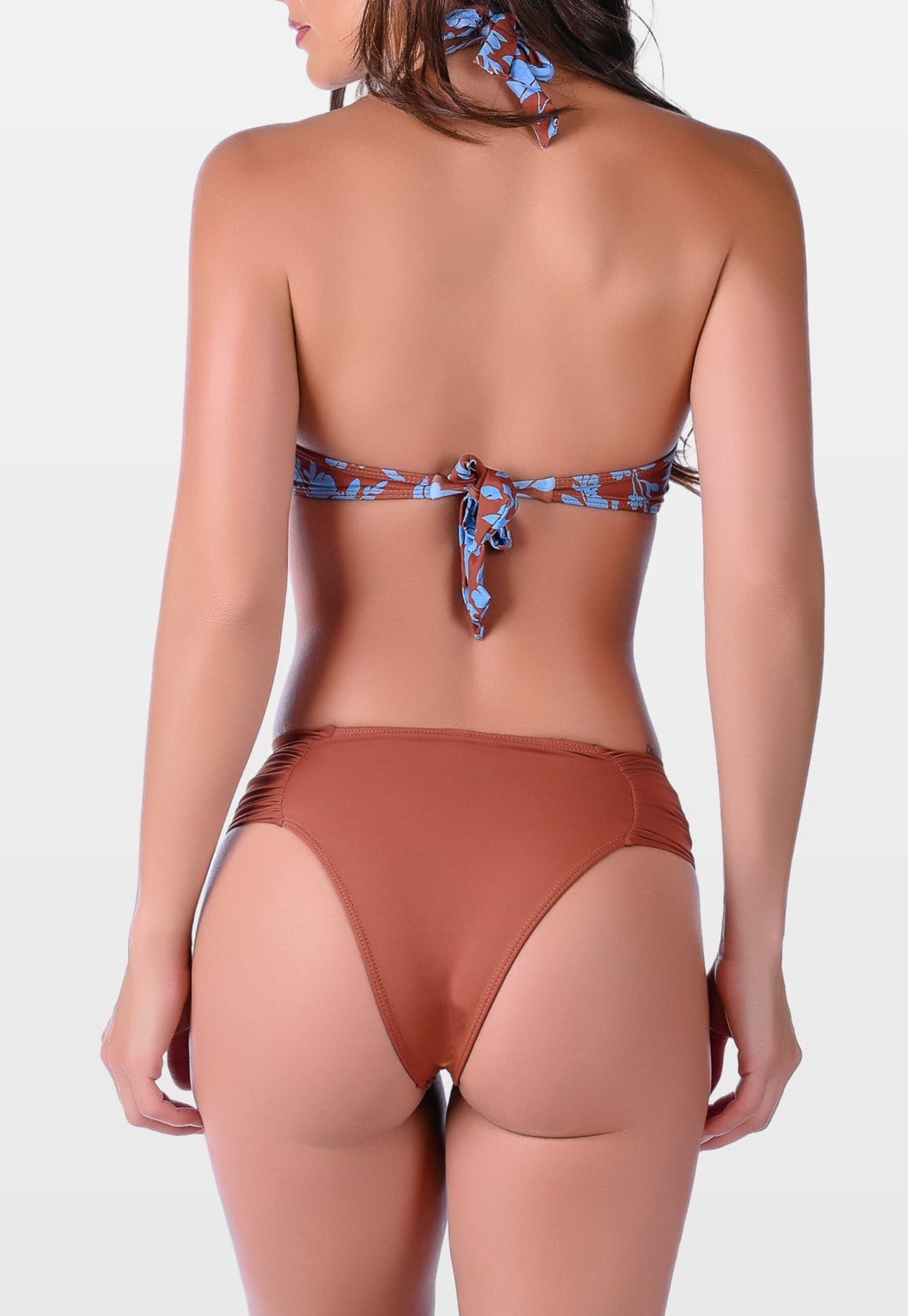 Vista 2 Biquíni Summer Soul Bojo Meia Taça Cintura Baixa Folhagem Summer Soul marrom