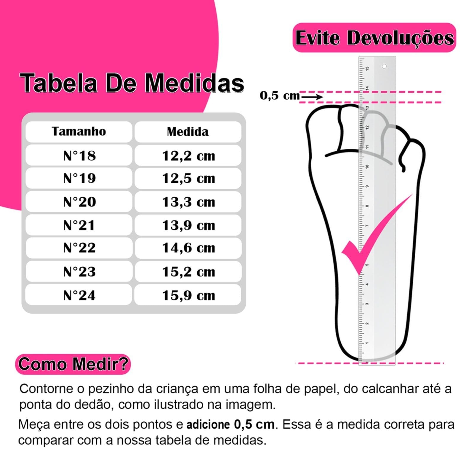 Vista 2 Infantil - Sapatilha Menina Sapatinho Laço Vermelha Mzkid rosa