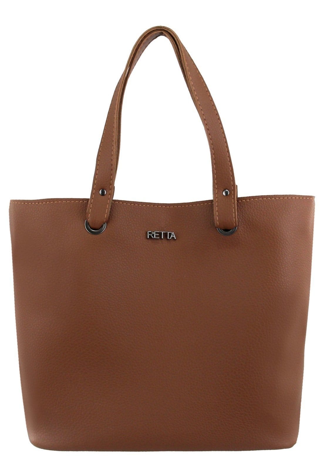 Vista 2 Bolsa Feminina Sacola Retta Retta Shoes caramelo