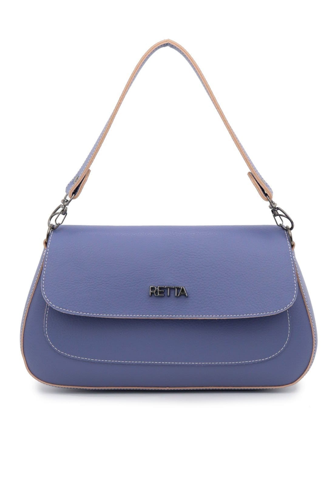 Vista 2 Bolsa Feminina Transversal Pequena Para Festa de Ombro e Mão Retta Oficial Lavanda Retta Oficial roxo lavanda