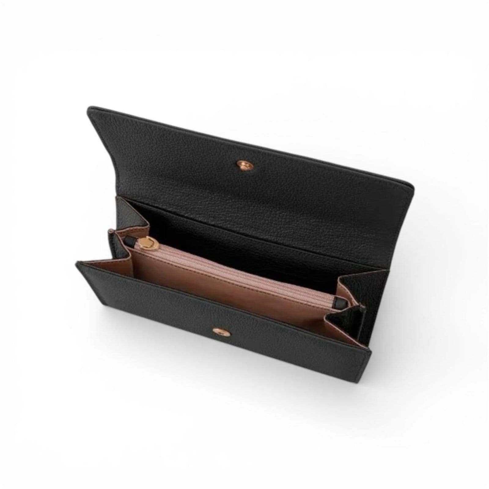 Vista 2 Carteira Feminina De Couro Legítimo Mariart 251 Mariart preto