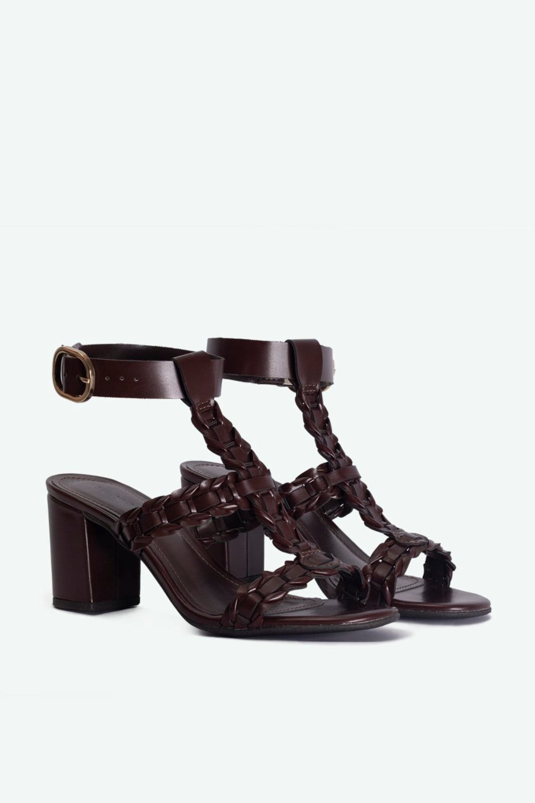 Vista 2 Sandália Natalie Suzana Santos marrom