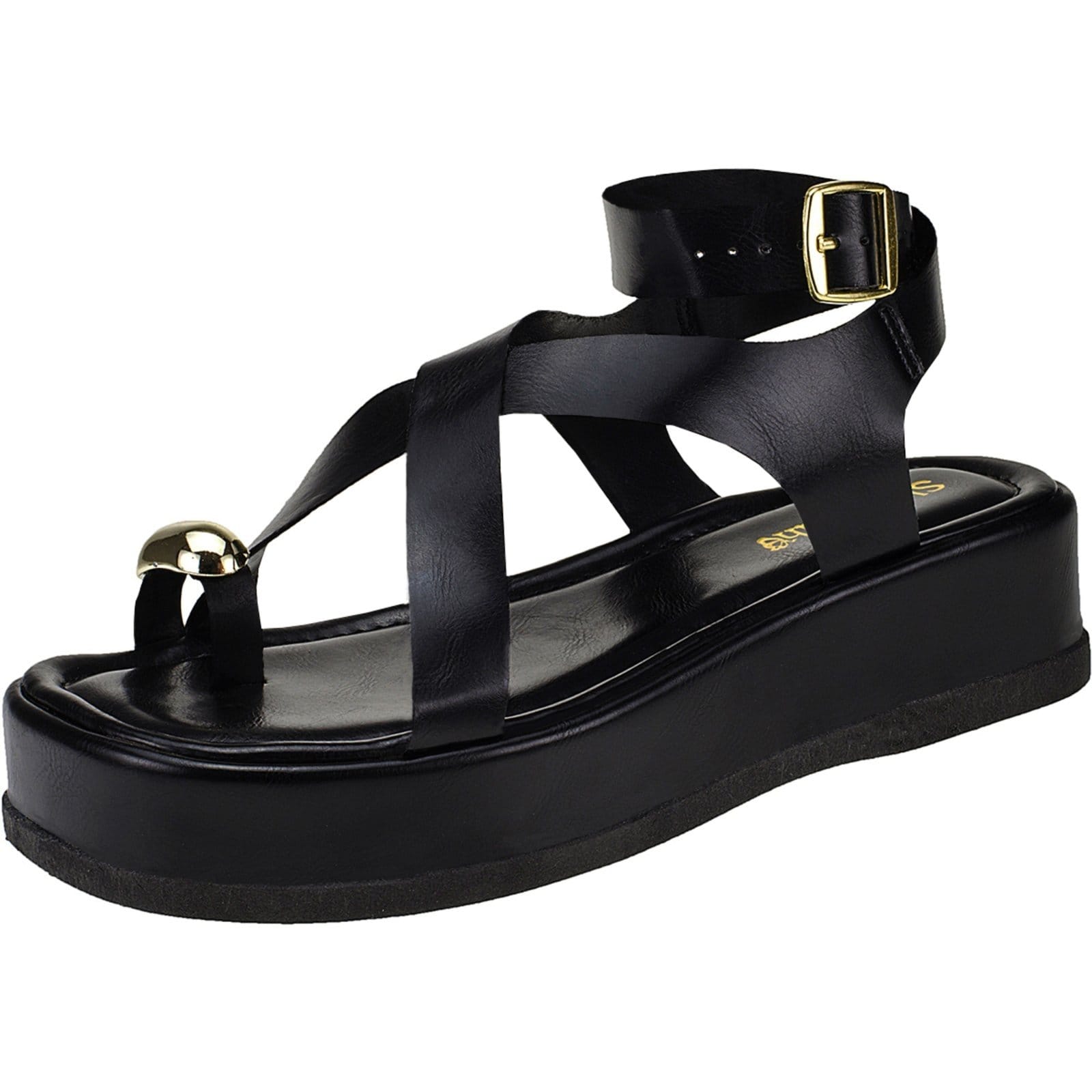 Sandália Feminina Chinelo Tamanco Feminino Papete Flatform Shekinah Tiras Cruzadas Confortável Moderno Macio Moda