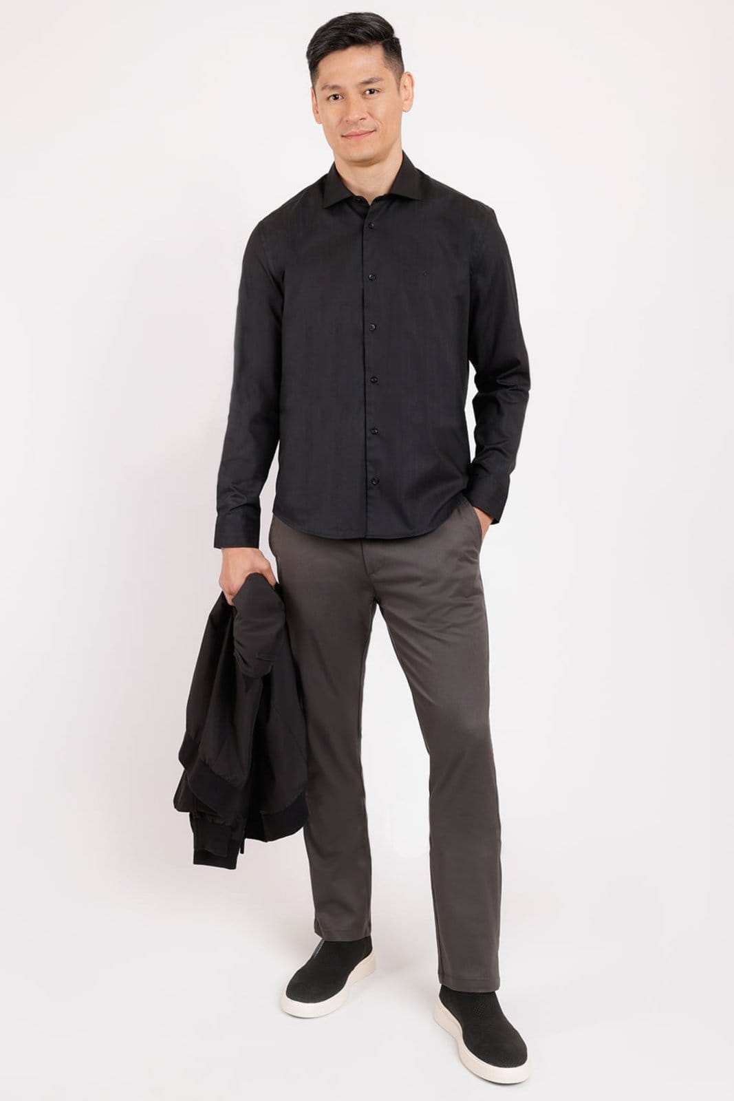 Vista 2 Calça Aramis Chino Estilo Moovex Chumbo Aramis incolor