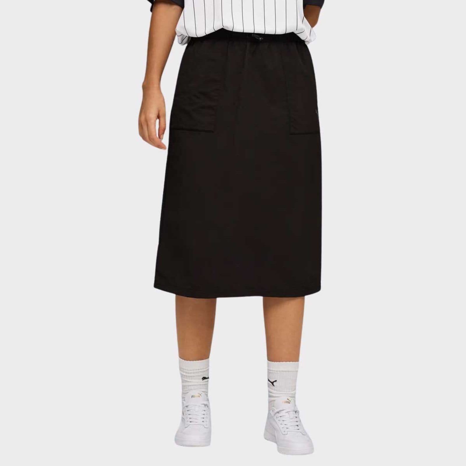 Vista principal Saia Puma Her Comfort Preta Puma preto