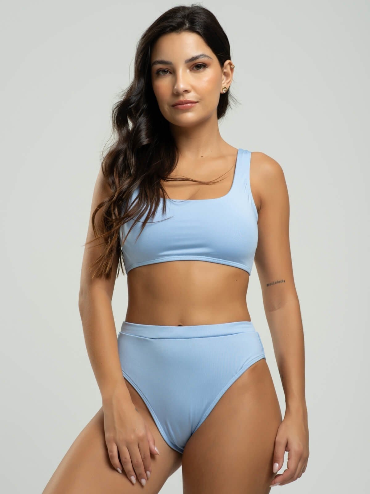 Biquini Regata Calcinha Hot Pants Bojo Removivel Proteção Uv 50+ Vicbela Serenity