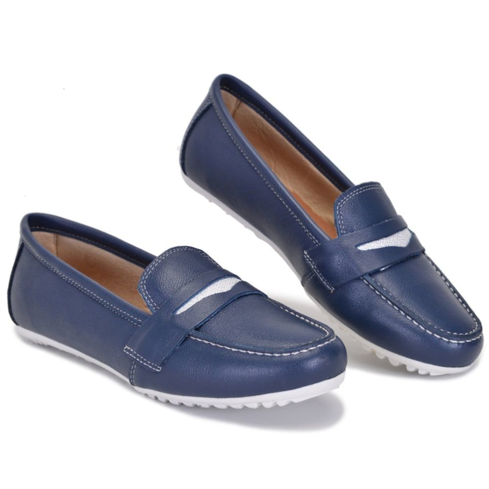 Mocassim Sapato Feminino Couro Legítimo Casual