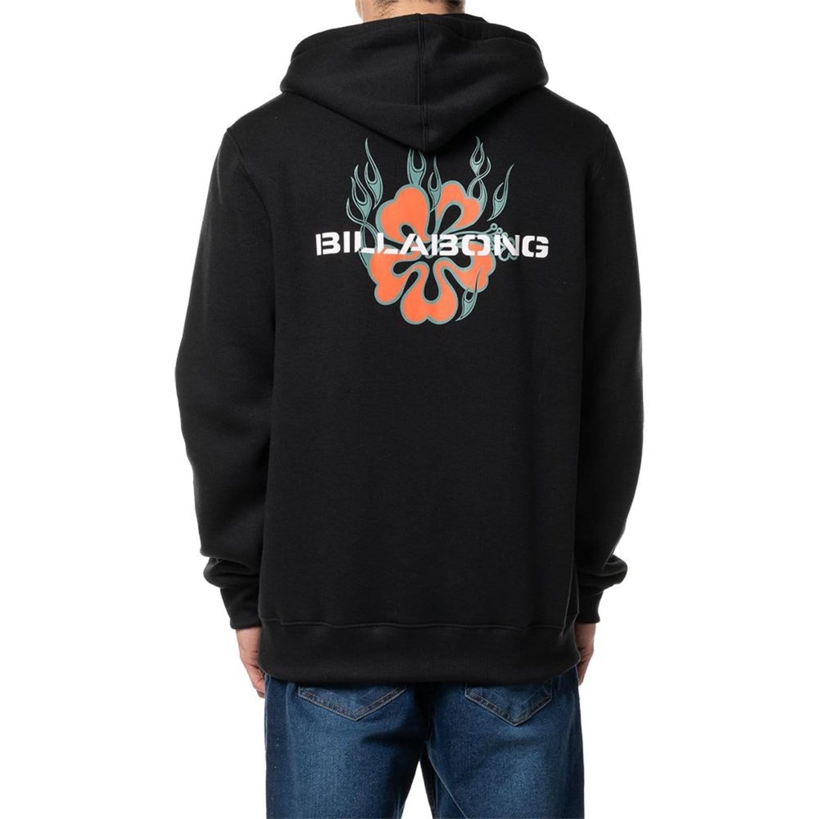 Vista 2 Moletom Billabong Canguru Paradise Burning 305G WT24 Billabong preto