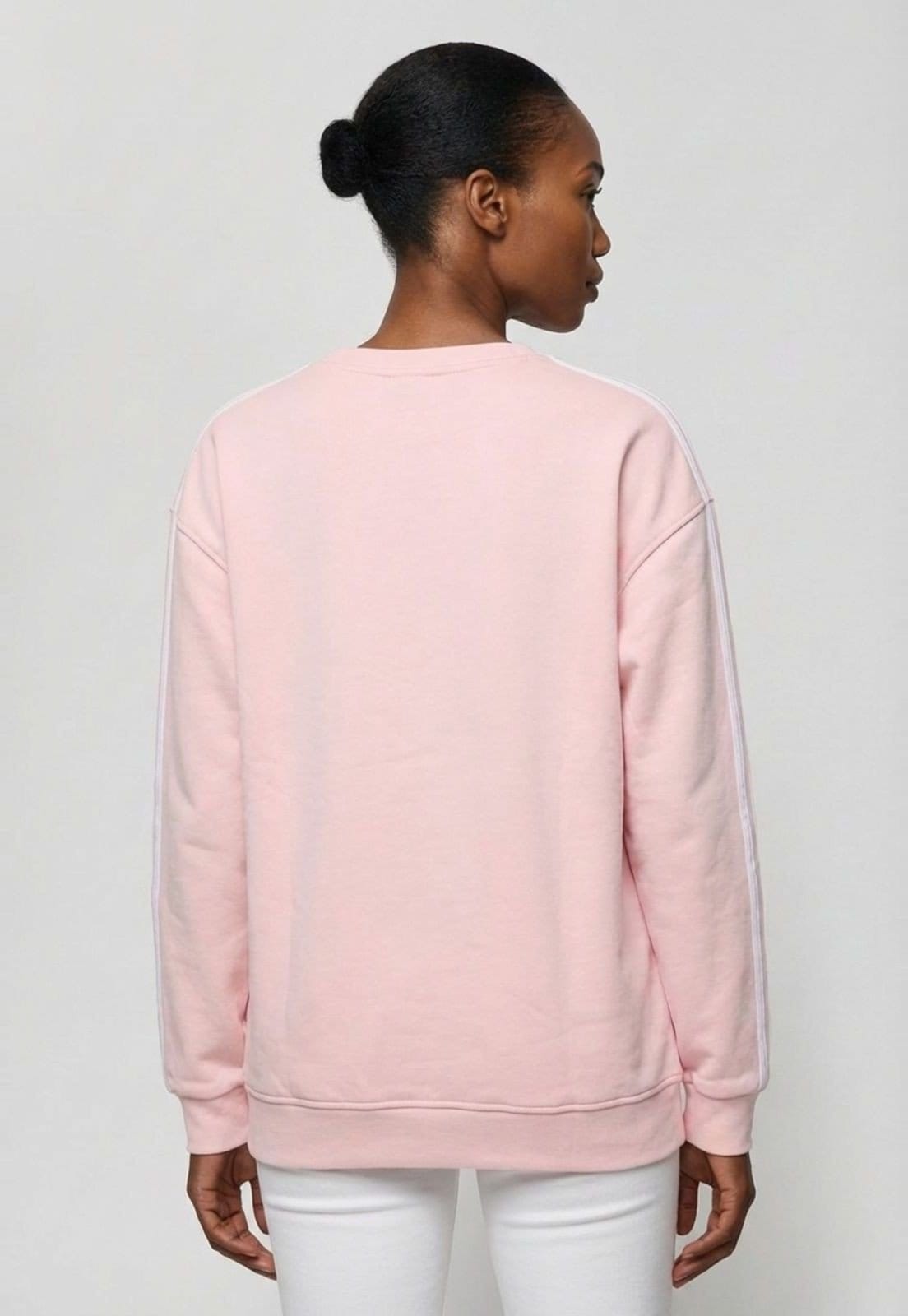 Vista 2 Blusa de Moletom Feminina Adidas Originals Branding adidas Originals rosa