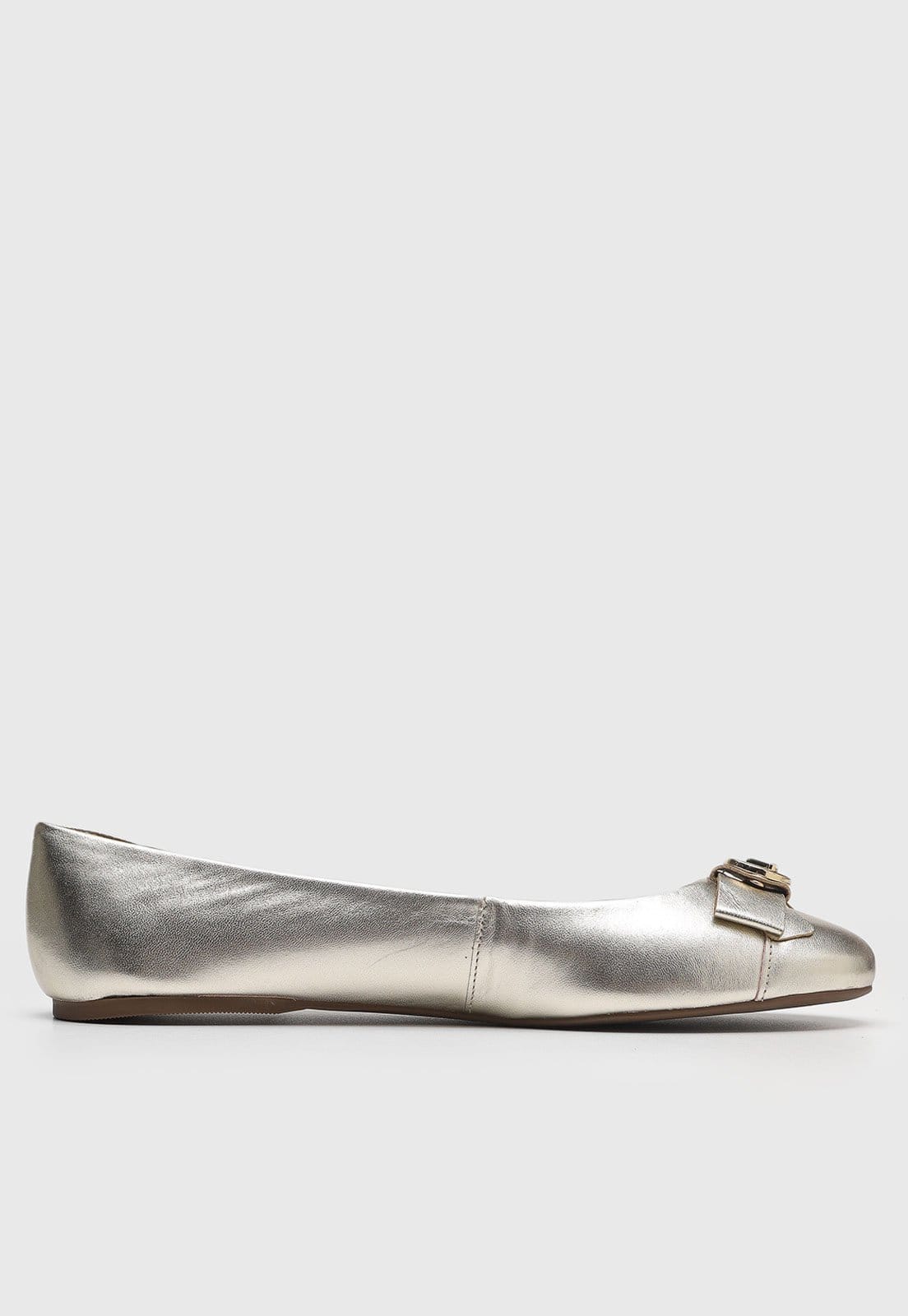 Vista 2 Sapatilha Feminina Jorge Bischoff Metalizada Dourada Jorge Bischoff dourado