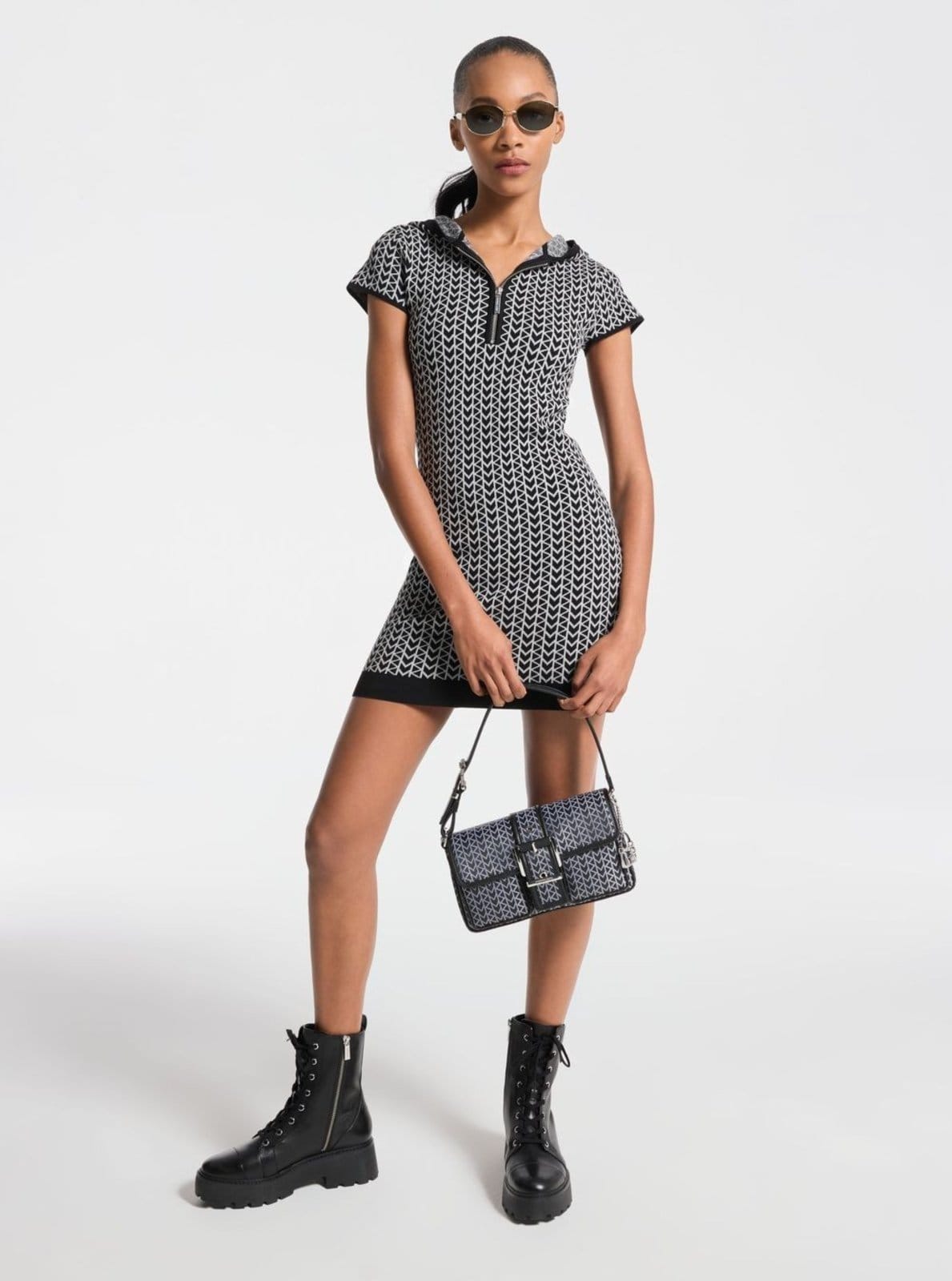 Vestido Mk2000 Logo Jacquard Mt5834lhqg034