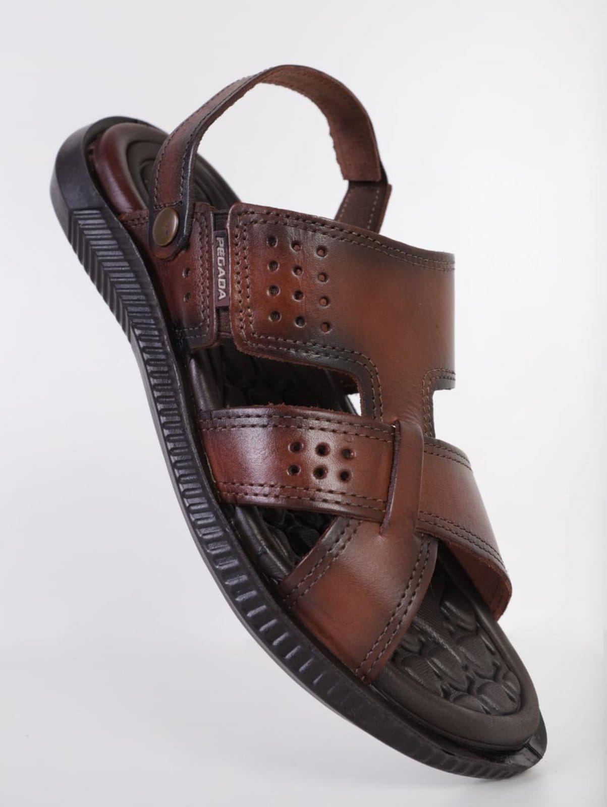 Vista 2 Sandália Pegada Tropical Masculina PEGADA marrom