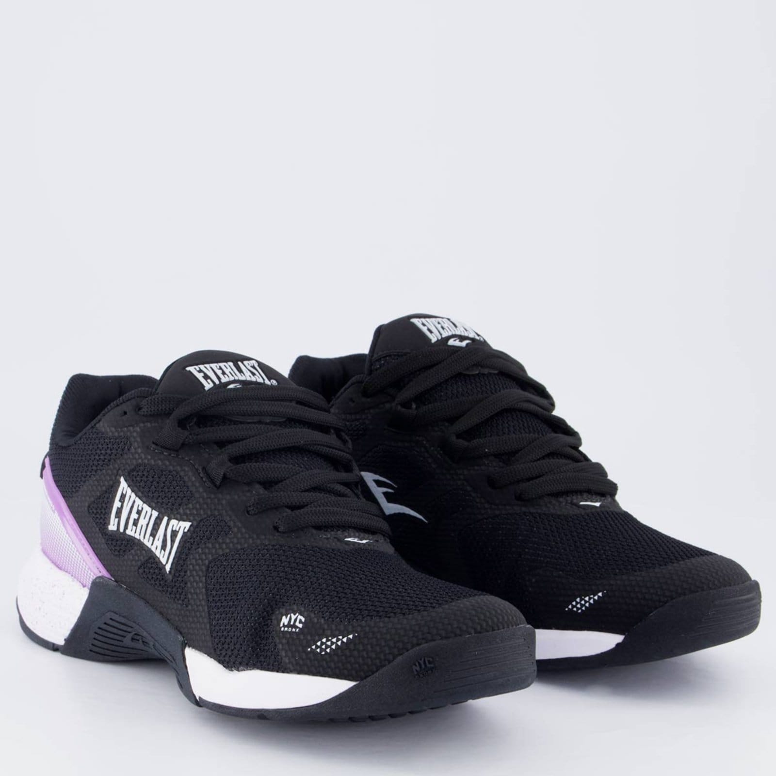 Vista 2 Tênis Everlast Climber Pro 3 Feminino e Lilás Everlast preto