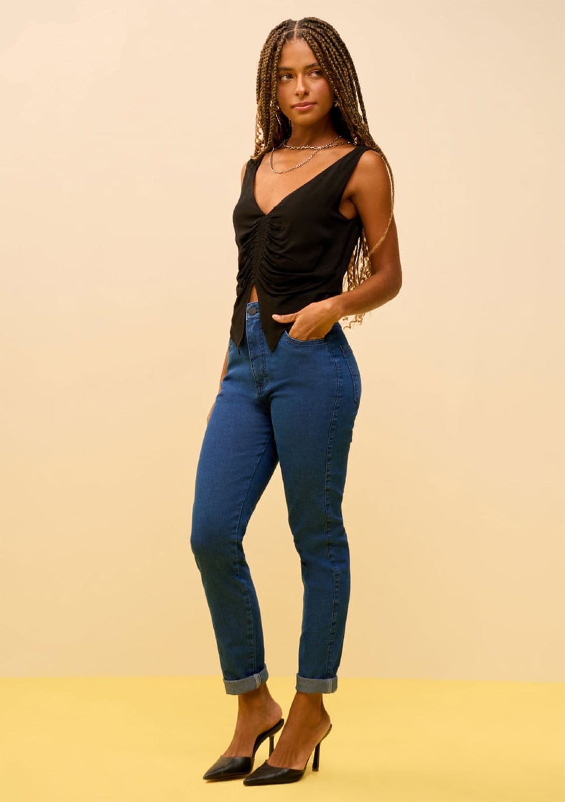 Calça Zinco Skinny Alta