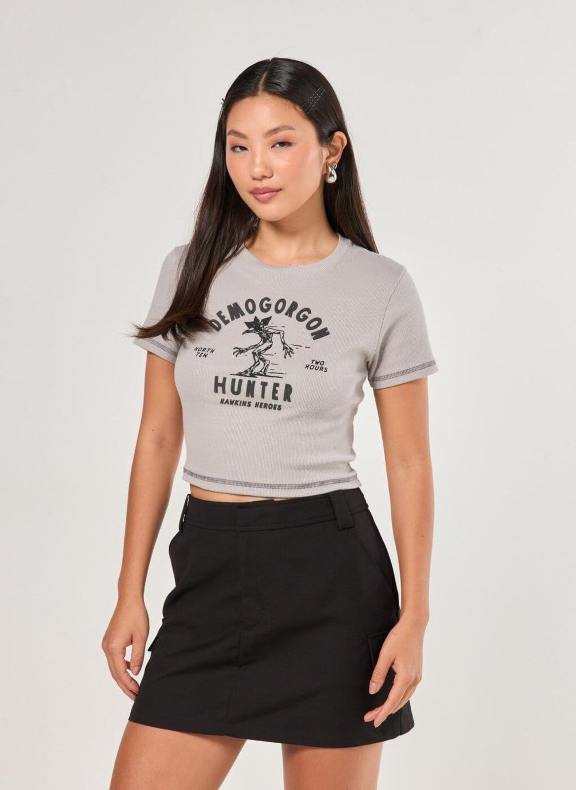 Vista principal Saia Alfaiataria Cargo Youcom preto