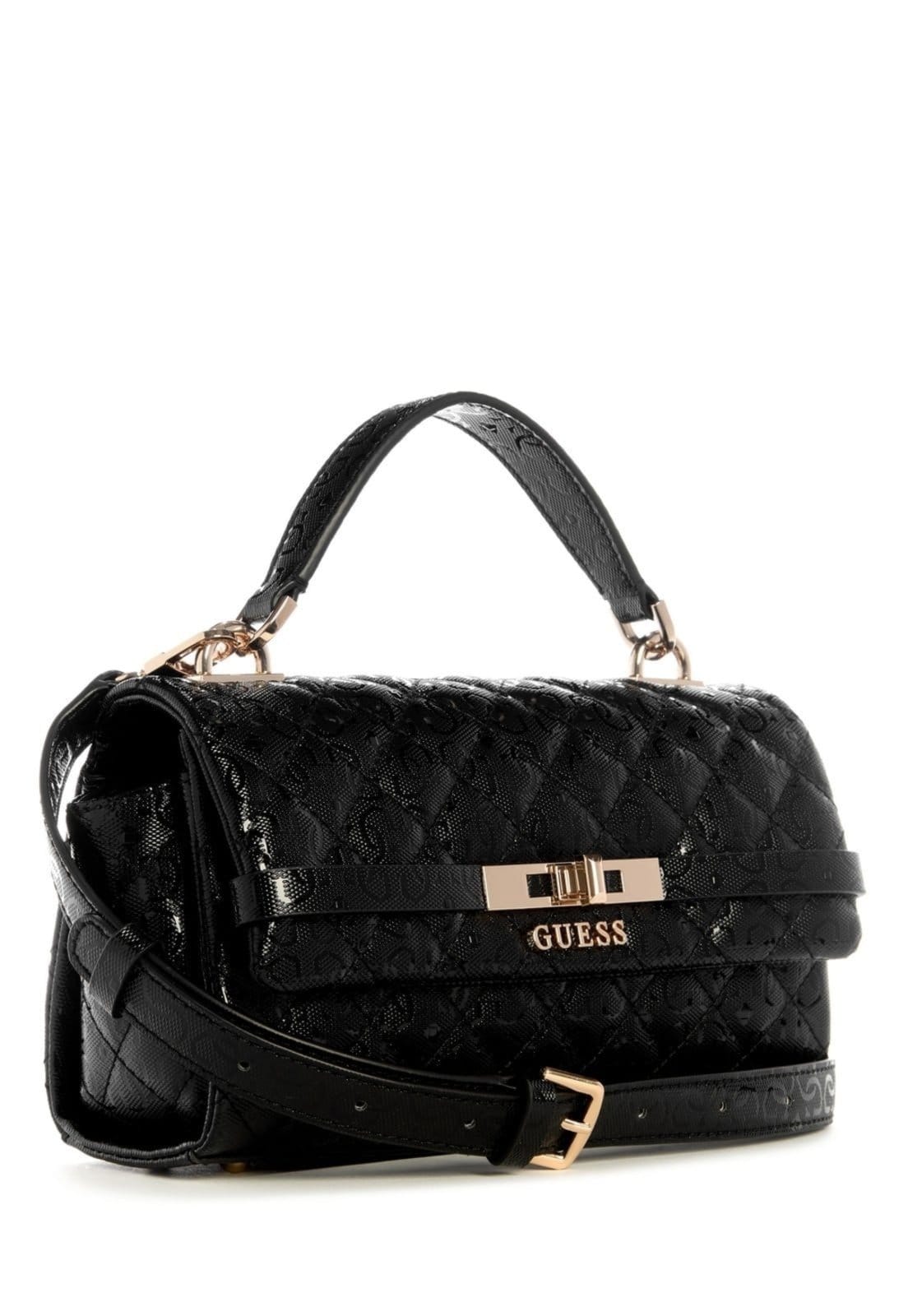 Vista 2 Bolsa Guess Idra Top Handle Flap Guess preto