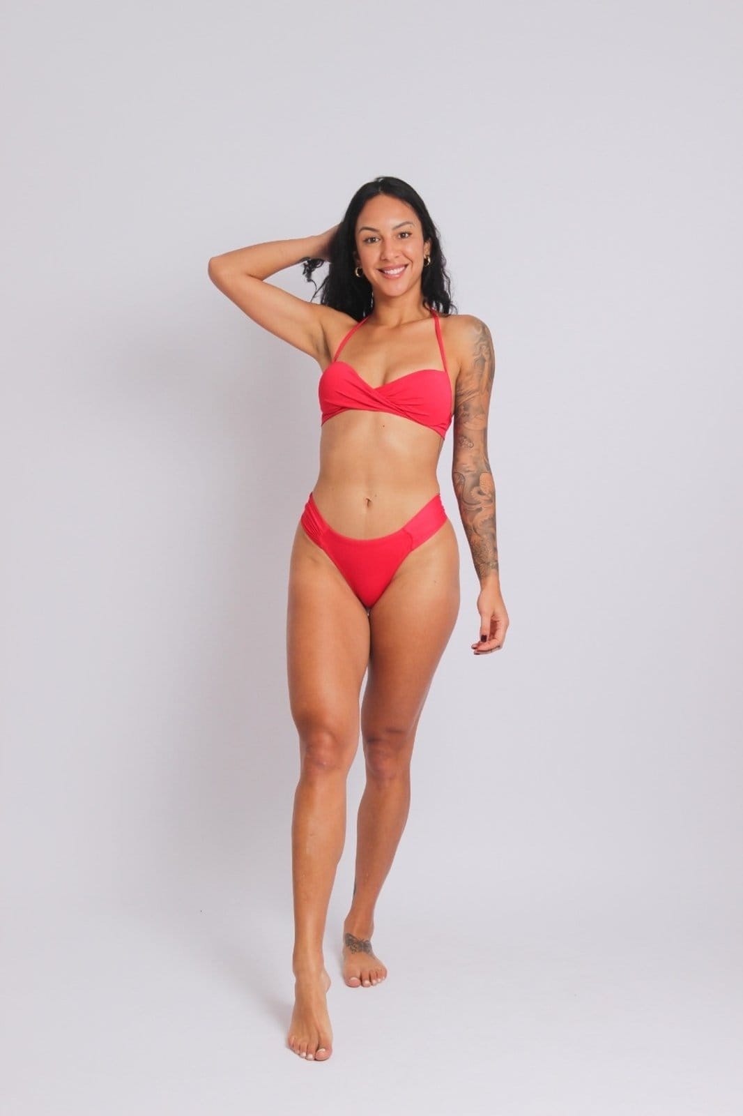 Vista 2 2204 - Top Biquíni Meia Taça Torcido Duna Casual DunaCasual azul marinho