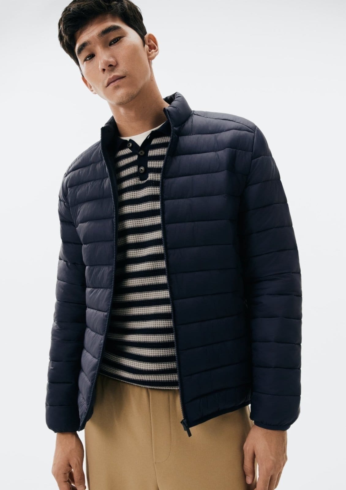 Jaqueta Básica Masculina Puffer Matelassê