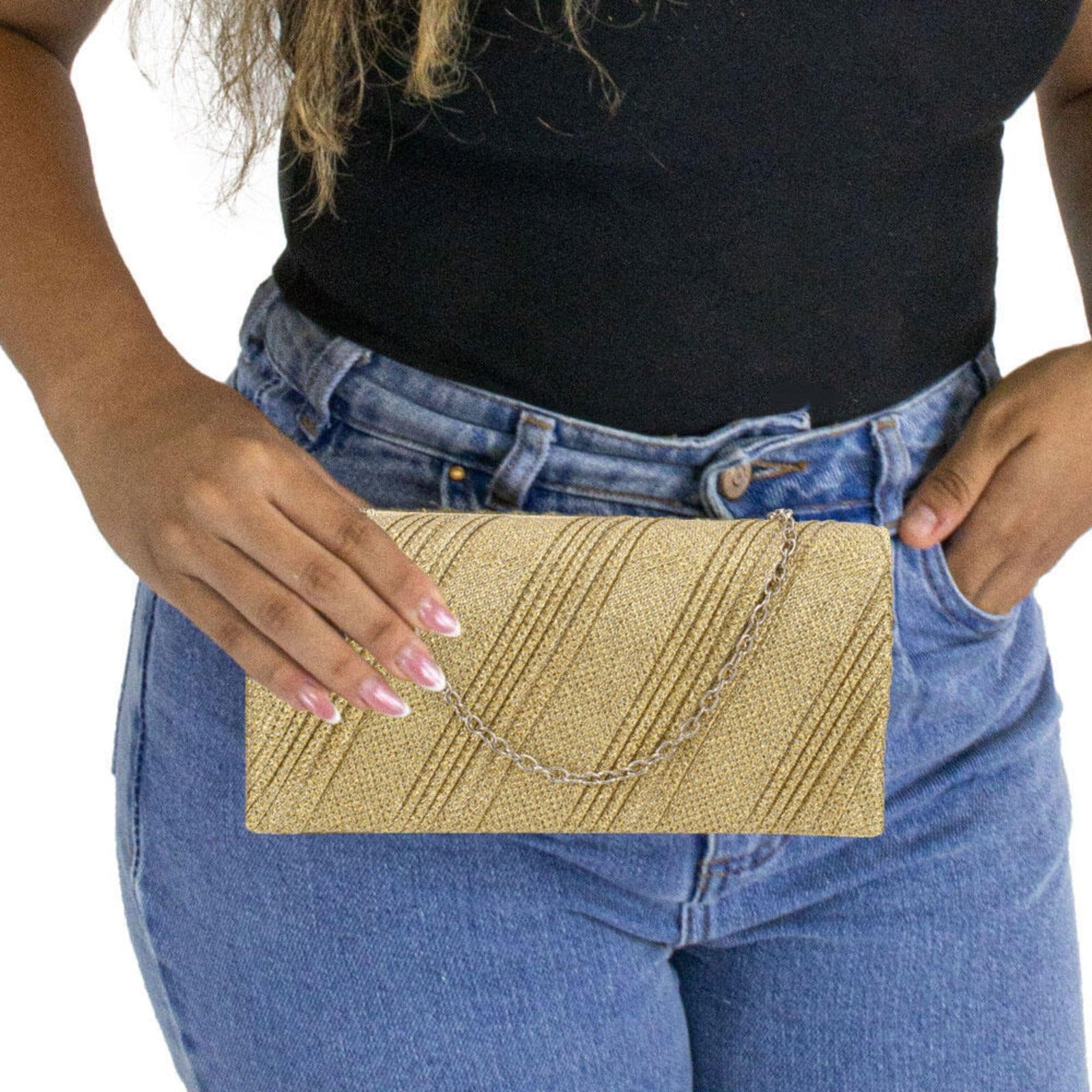 Vista 2 Bolsa Feminina Festa Melamel Fs76 5010076 MELAMEL prata