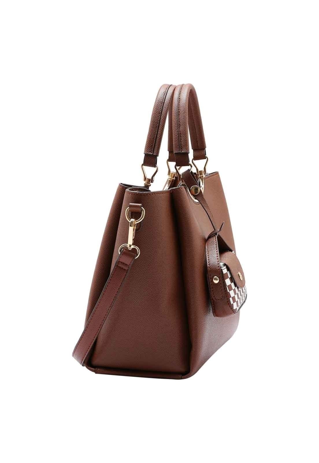 Vista 2 Bolsa Feminina Chenson Original New Clássico Mão 3484996 Chenson marrom