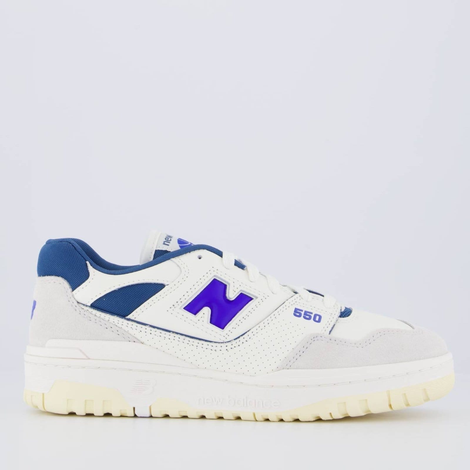 Vista principal Tênis New Balance 550 Off White e Azul New Balance branco white