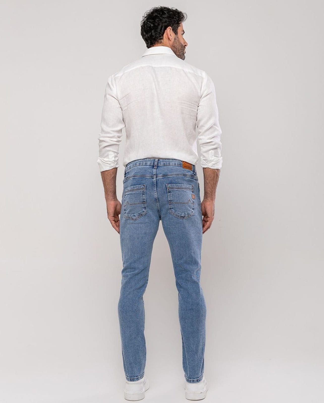 Vista 2 Calça Slim Fit Masculina 25141 Sky Consciência jeans