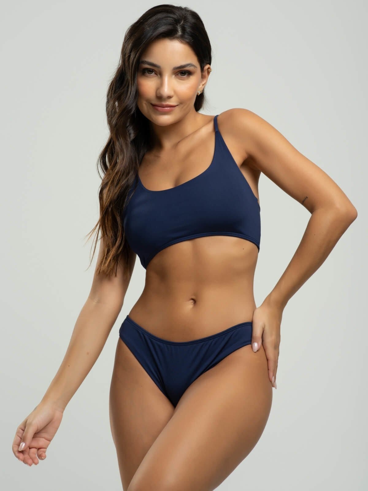 Biquini Faixa Calcinha Comum Bojo Removivel Proteção Uv 50+ Vicbela Marinho