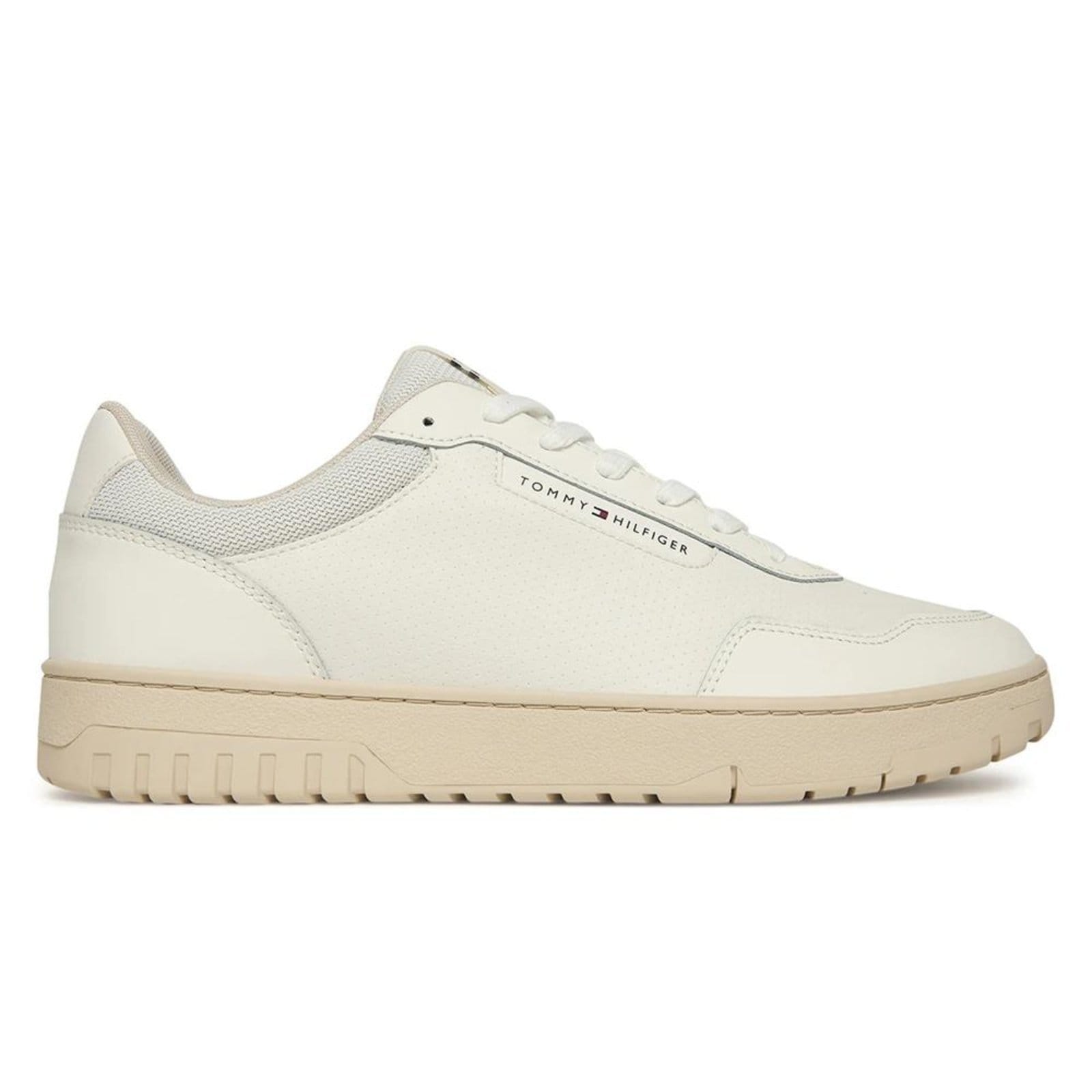 Tênis Tommy Hilfiger TH Basket Core LTH Masculino Ecru