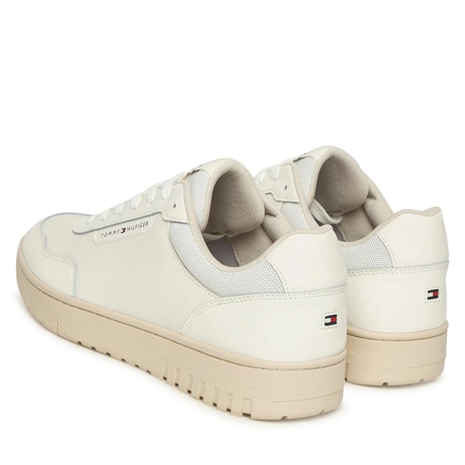 Vista 2 Tênis Tommy Hilfiger TH Basket Core LTH Masculino Ecru Tommy Hilfiger branco
