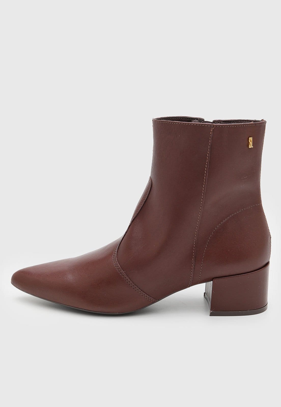 Vista principal Bota Feminina Santa Lolla Salto Baixo Santa Lolla marrom