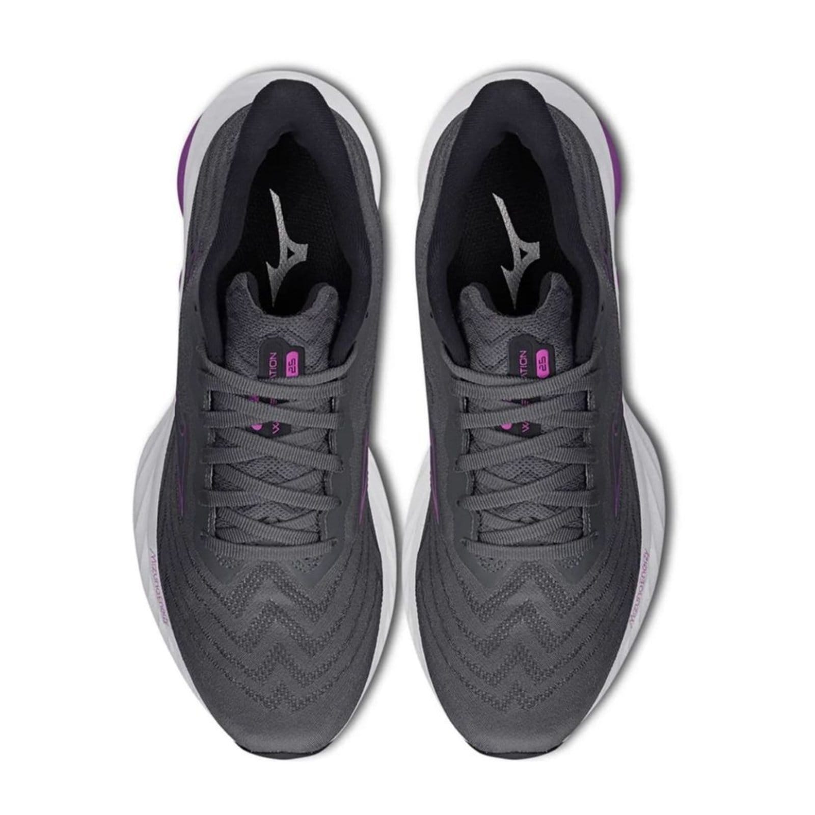 Vista 2 Tênis Running Feminino Mizuno Wave Creation 25 Chumbo Mizuno cinza