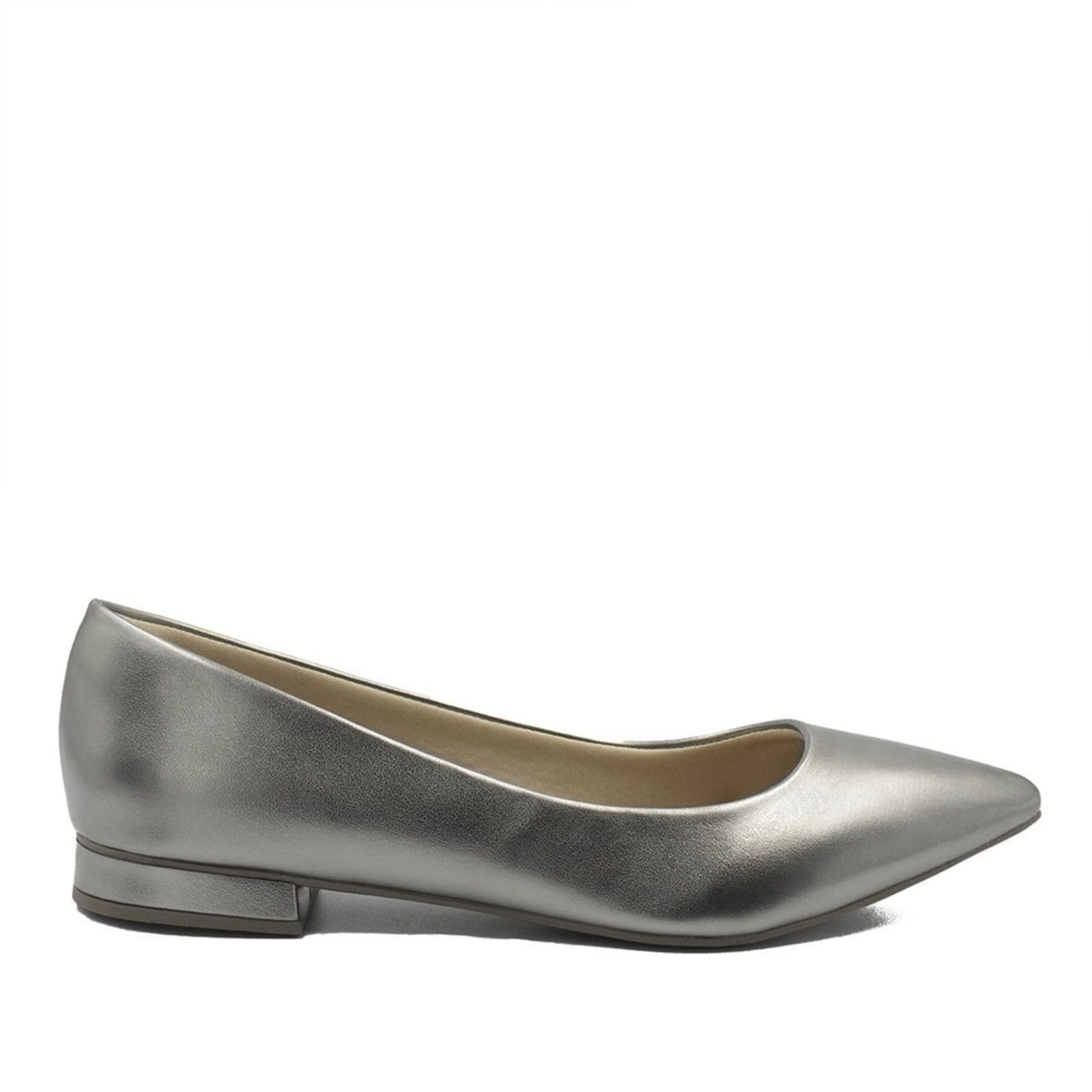 Vista principal Sapatilha Zatta Básica Lisa Núbia Prata Velho ZATTA cinza