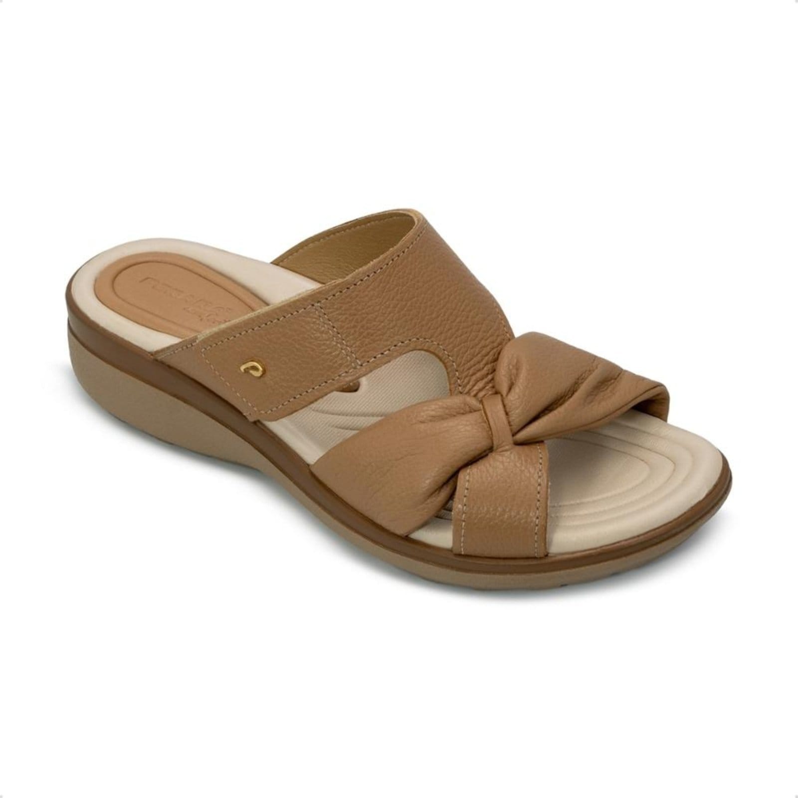 Vista 2 Tamanco Pegada Feminino em Couro 232712 PEGADA marrom